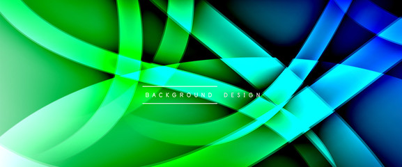 Dynamic trendy fluid color gradient abstract background with flowing wave lines. Vector Illustration