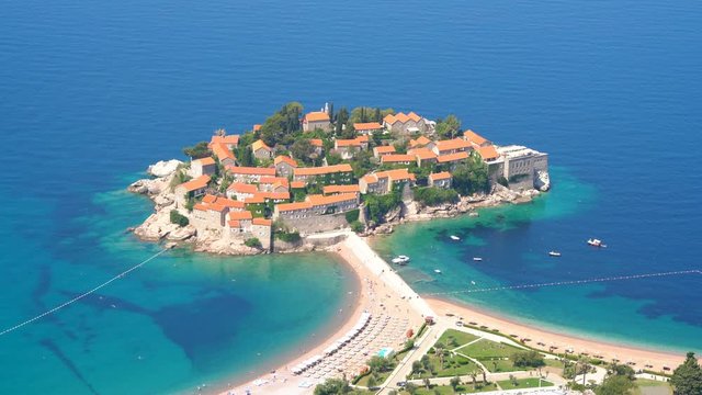Mediterranean vacation Sveti Stefan Island, Near Budva Kotor, Montenegro