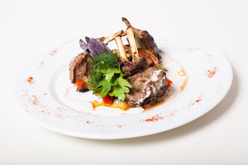 Roasted rack of lamb