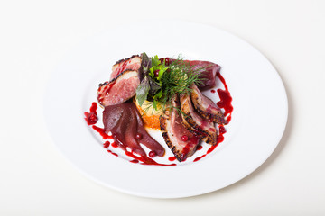 Lightly roasted meat