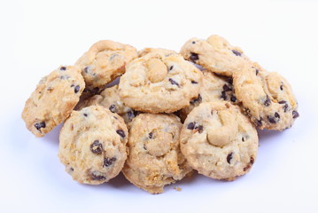 Cookies on a white background