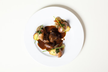 Baked lamb wit potato