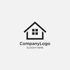 Real estate logo design. modern and elegant style design. business logo design template