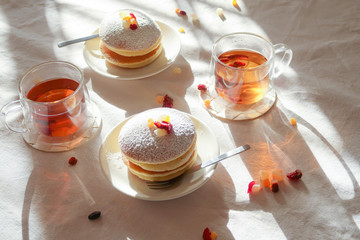 ティータイム　美味しいパンケーキ05