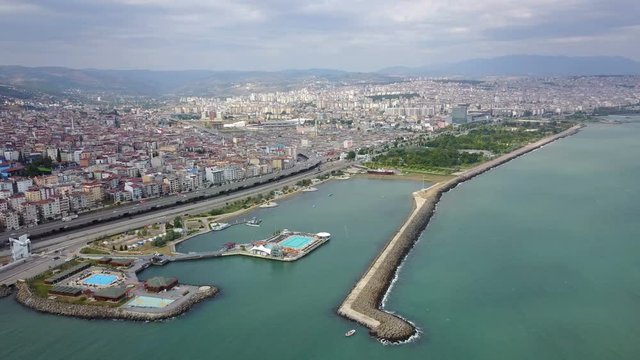 North Black Sea coast and port city of Samsun, Turkey