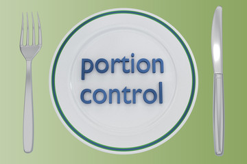 portion control concept