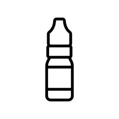 Spray for the nose icon vector. A thin line sign. Isolated contour symbol illustration