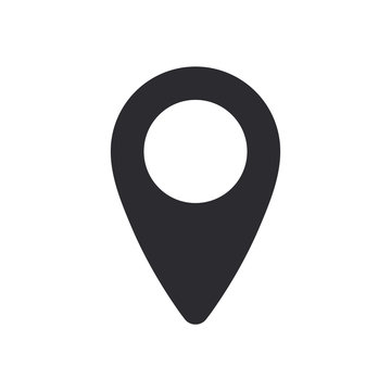 Vector icon search map. location place - Map pointer icon. GPS location symbol - Map pin. Map pointer icon. GPS location.