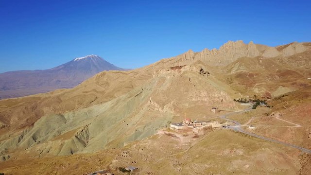 Agri Dagi, Dogubeyazit, Ishak Pasha Palace, Mount Ararat Steppes, Turkey
