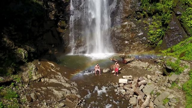 Travel destination river waterfall, Macahel National Park, Borcka, Artvin, Turkey