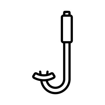 recommend clip art: Underwater mask icon vector. A thin line sign. Isolated contour symbol illustration