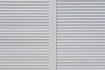 white roller shutter door closed security in modern house