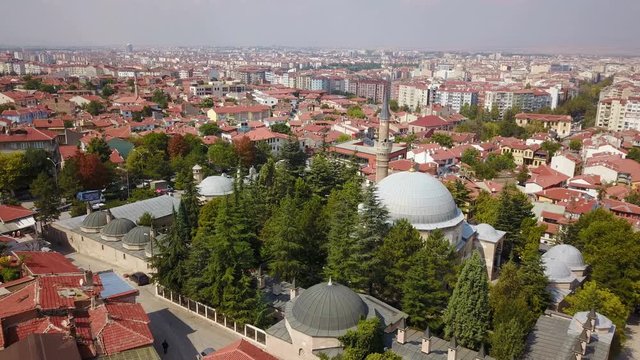 Kursunlu Mosque and Complex in ancient landmark downtown Odunpazari, Eskisehir