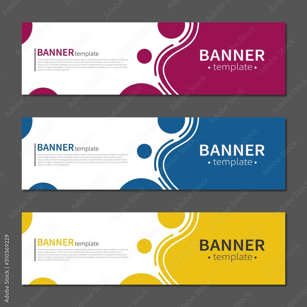 Poster Abstract geometric design banner web template. Vector liquid shape layout banners. Template ready for use in web or print design.