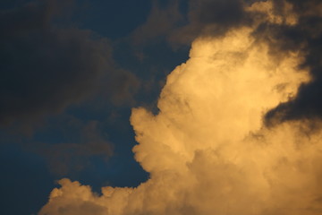 cloud on dramatic dusk sky background