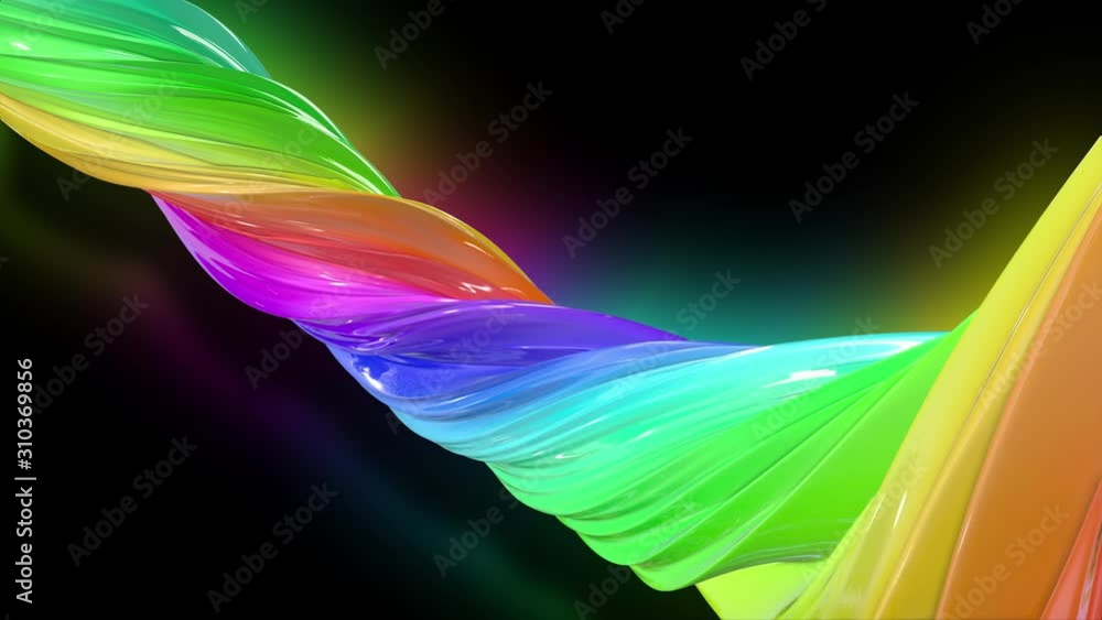 Poster paint flow moves in a circle. abstract colorful creative background with stream of mixed oil paints 