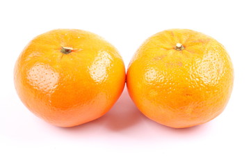 orange fruit isolated on white background