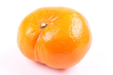 orange fruit isolated on white background