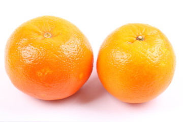 orange fruit isolated on white background