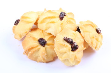 Cookies on a white background