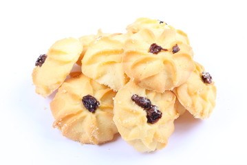 Cookies on a white background