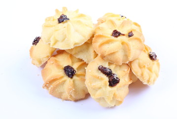 Cookies on a white background