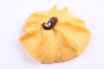 Cookies on a white background