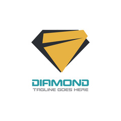 Diamond Logo Template Design, Emblem, Concept Design, Creative icon