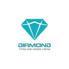 Diamond Logo Template Design, Emblem, Concept Design, Creative icon