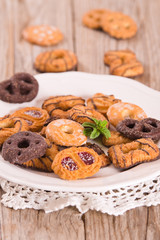 Shortcrust pastry biscuits.