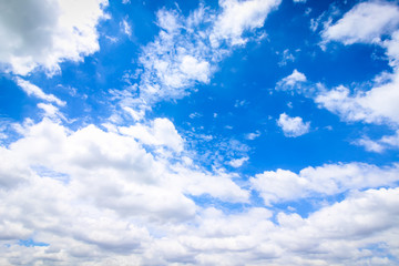 Clear blue sky with cloudy as a background wallpaper, pastel sky wallpaper
