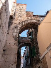 Passage way in Old Town Split, Croatia