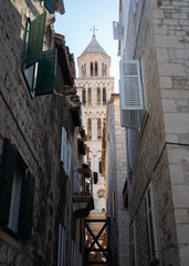 Fototapeta na wymiar Diocletian's Palace in Old Town Split, Croatia