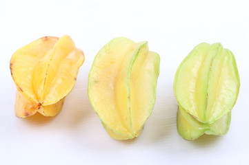 Star apple isolated on white background