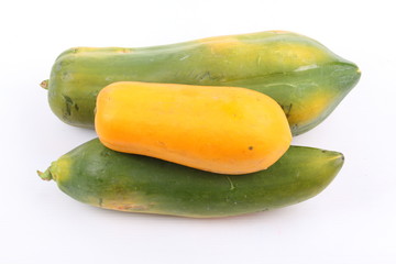 Papaya isolated on white background
