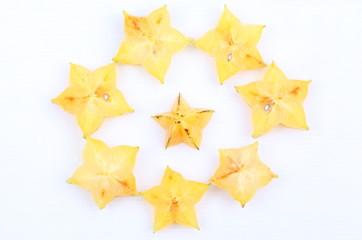 Obraz premium star apple isolated on white background