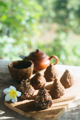 Making craft chocolate candies
