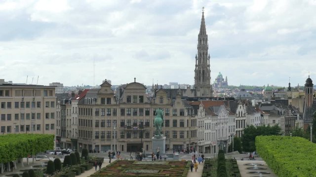brussels downtown view, belgium
