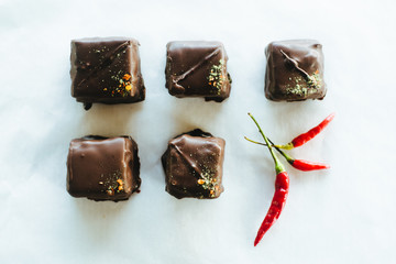 Chilly chocolate candy