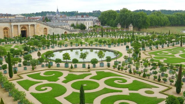 versailles palace, paris, france, 4k