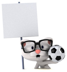 Fun cat - 3D Illustration