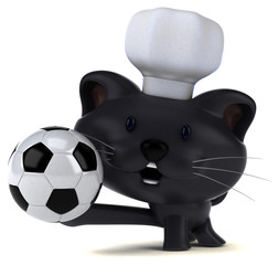 Fun cat - 3D Illustration