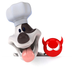 Fun dog - 3D Illustration