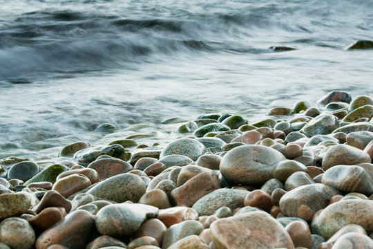 Fototapeta Stones on beach