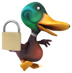 Fun duck - 3D Illustration