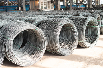 Metallurgical production. Wire rods or coils for industrial use.