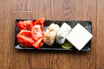 Japanese food sushi plate