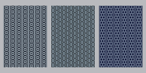 Japanese circle square chain, hexagon chain, weave abstract background