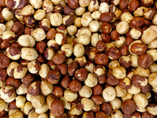 background of mixed nuts