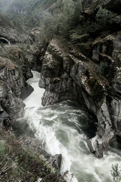 View of flowing river